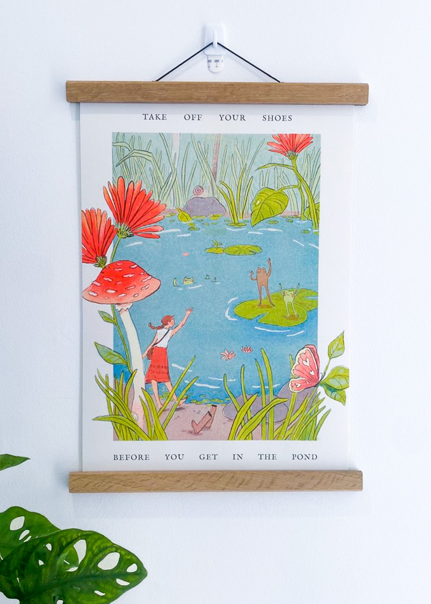 Take Off Your Shoes | A3 Riso Print