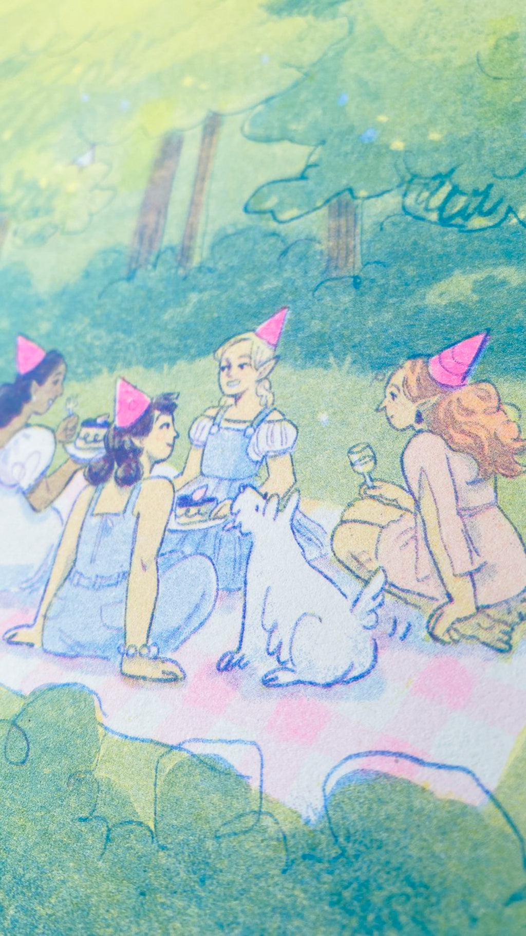 Fairy Picnic | A4 Riso Print