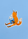 Reading Fox | Sticker