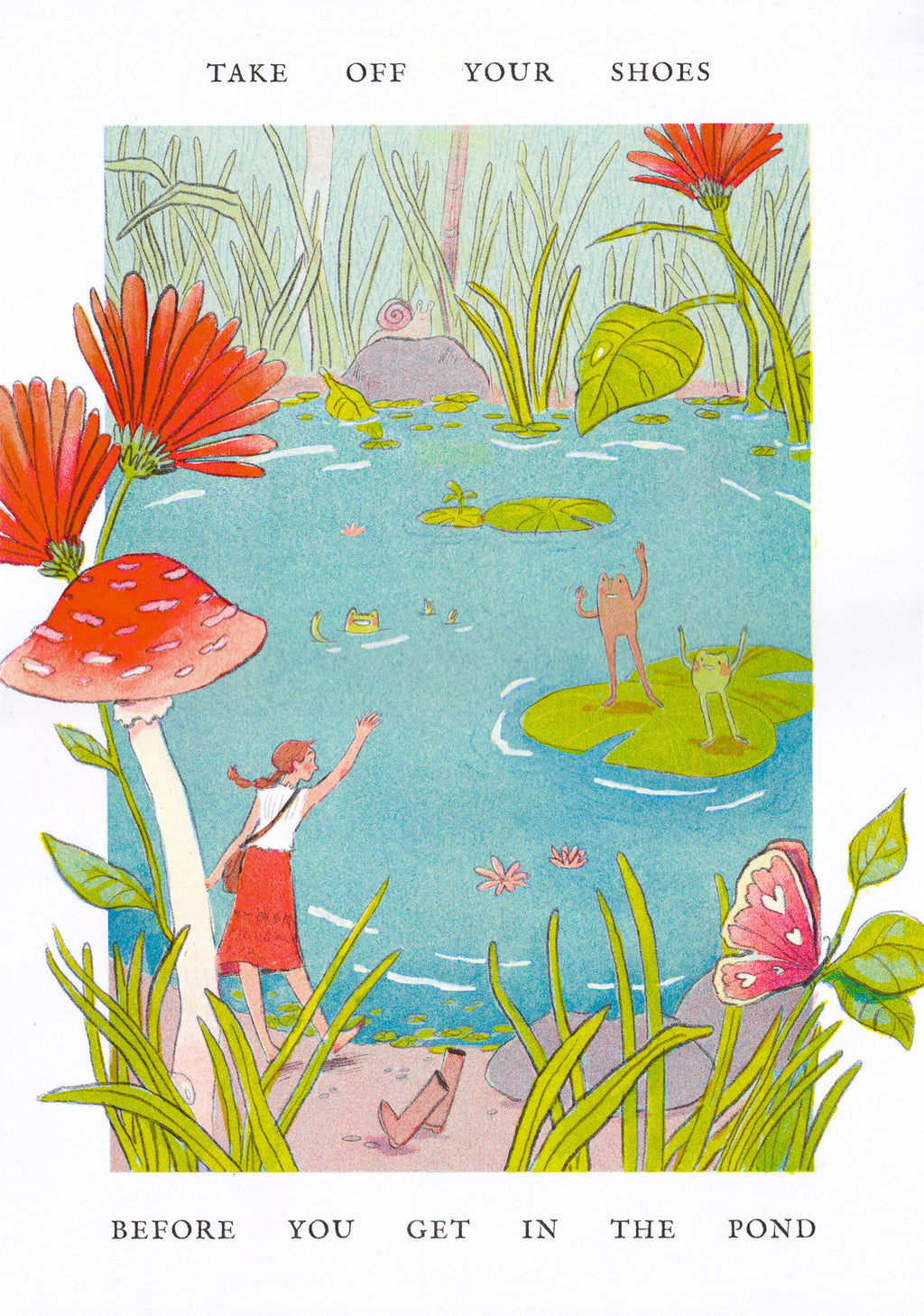 Take Off Your Shoes | A3 Riso Print