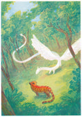 Wisp Dragon and the Tiger | A3 Riso Print