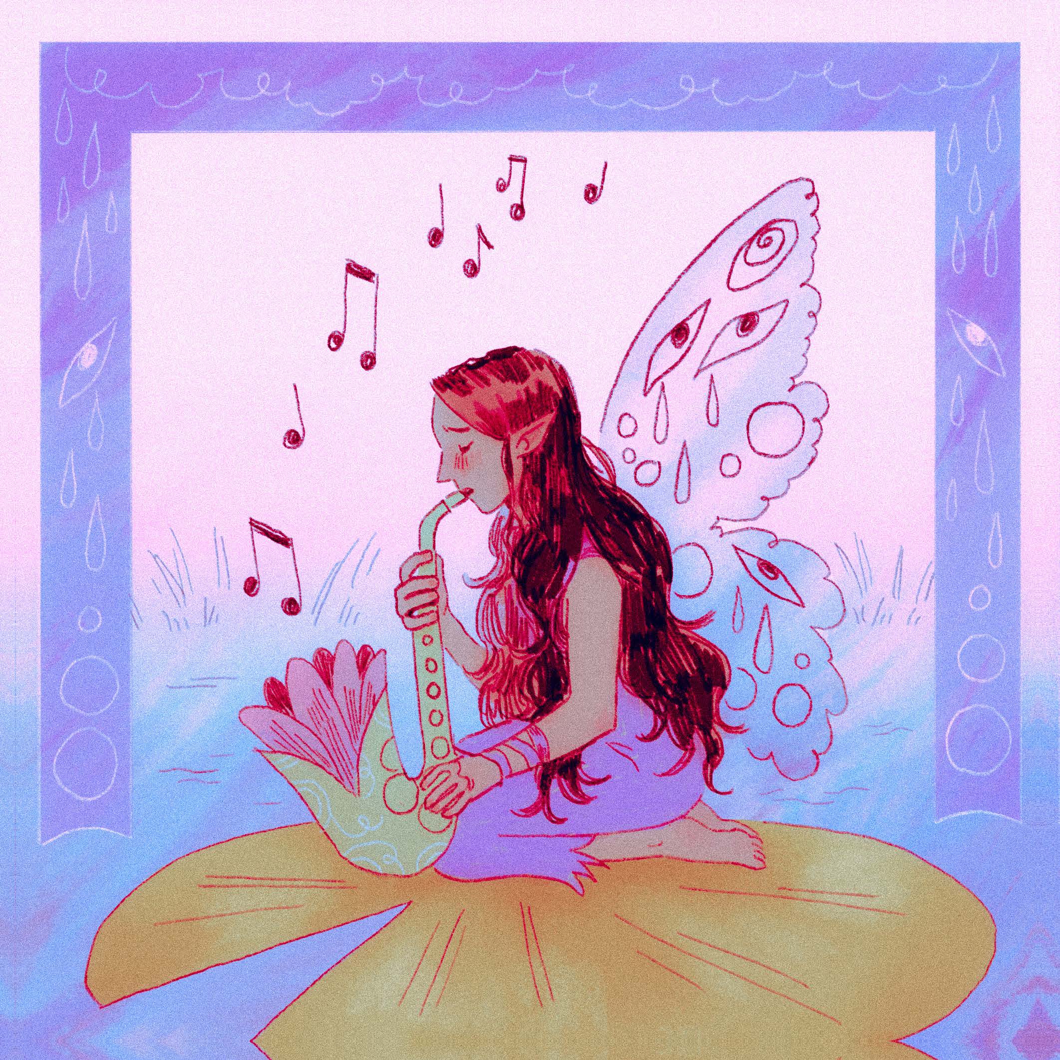 Sad Fairy | A5 Square Print