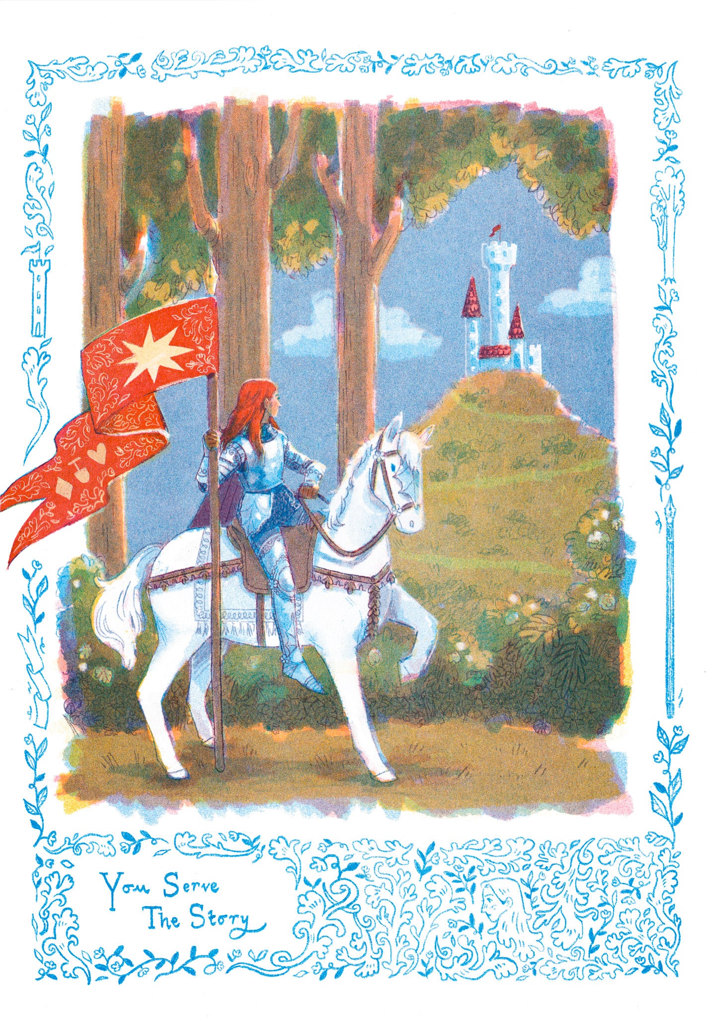 You Serve the Story | A3 Riso Print