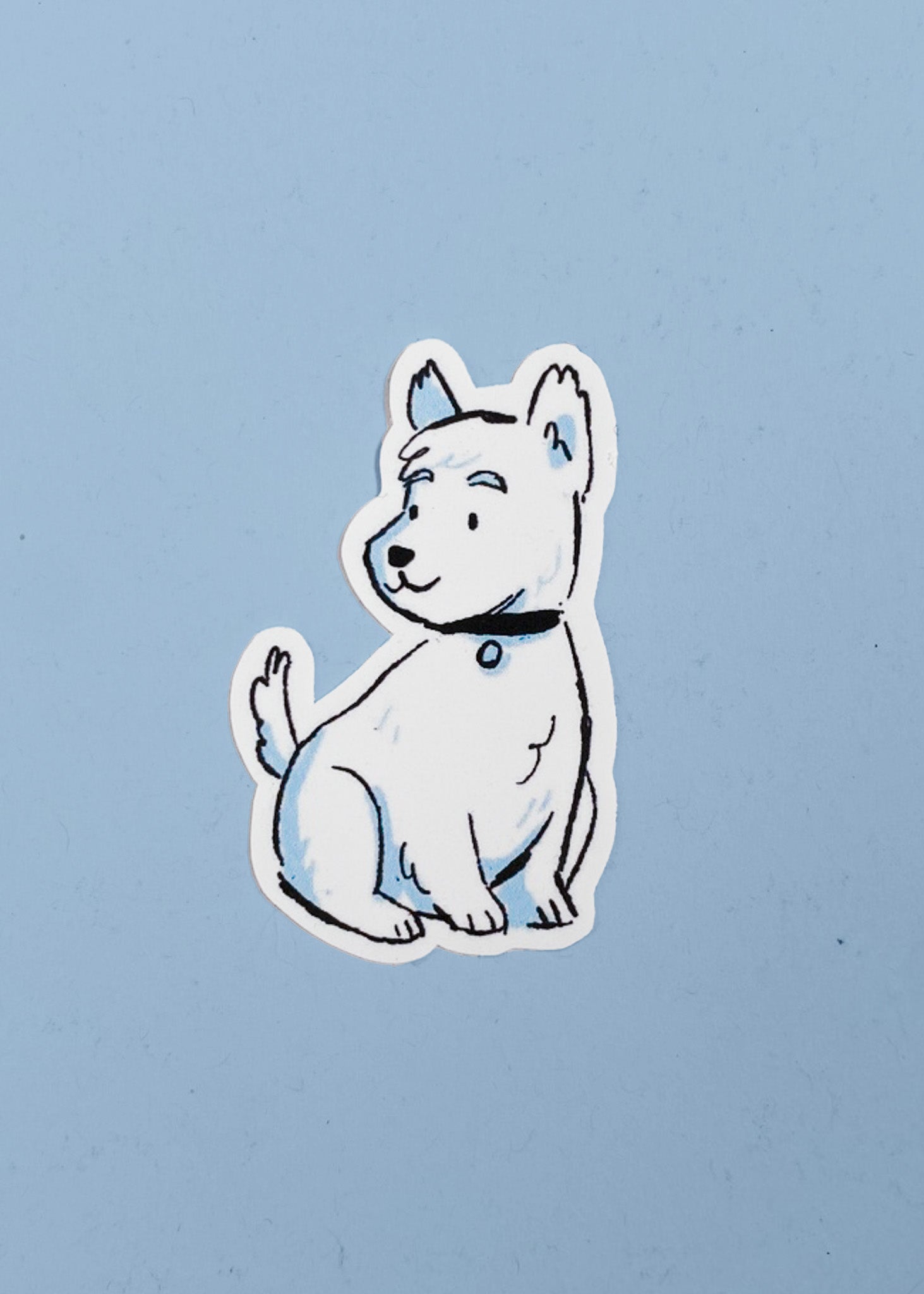 White Dog | Sticker